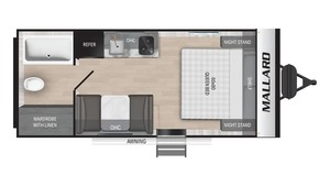 Nueva Caravana Ligera Moderna 2025, Remolque Camper 17RBL 4x4, Mini Caravana con Suspensión Independiente, Fibra de Vidrio, RV Todoterreno, 2000 kg - Product Image 6