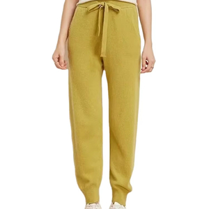 Pantalones pitillo deportivos informales para mujer, 100% de punto de lana, transpirables, ecológicos, hasta el tobillo, pantalones de pierna pequeña, versión coreana - Product Image 3