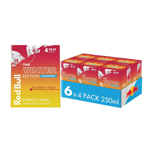 Red Bull Fuji Apple Ginger Winter Edition 12oz Boisson énergisante en gros 6x4 Pack Goût prononcé Édition limitée saisonnière Forte demande Offre - Product Image 6