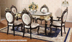 Conjunto de muebles de comedor de estilo Retro de lujo, juego de mesa de comedor de madera de teca sólida de diseño turco, muebles Ultra hechos a mano para comedor - Product Image 3
