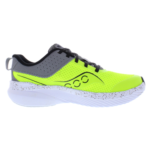 Saucony Kinvara 14ลูกไม้จรดเท้า PS รองเท้าเด็กผู้หญิงสี: Citron/Grey 100% ของแท้ - Product Image 3