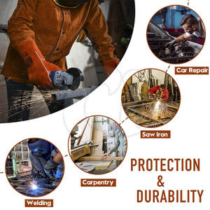 Vêtements de sécurité Veste de soudage en cuir Veste de soudage légère Veste de soudage à prix bon marché Veste de soudage - Product Image 4