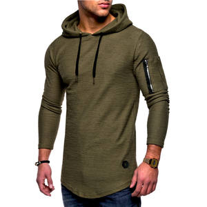 Sudadera de algodón con Logo personalizado para hombre, prenda deportiva masculina de manga larga con estampado Muscular, a la moda, en blanco, con estampado de cantidad, OEM personalizado - Product Image 5