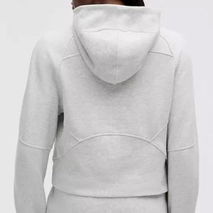 เสื้อฮู้ดดี้ผู้หญิงคุณภาพสูง เนื้อผ้าหนานุ่ม สวมใส่สบาย ทรงหลวม โอเวอร์ไซส์ ปลายแขนเสื้อแบบริบยืดหยุ่น เหมาะสำหรับฤดูใบไม้ร่วงและฤดูหนาว - Product Image 4