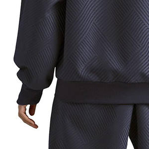 ชุดวอร์ม2ชิ้นสำหรับฤดูหนาวทำจากผ้าฝ้าย100% รุ่นเฮฟวี่เวทของผู้ชายชุดวิ่งพิมพ์ลายเป็นมิตรกับสิ่งแวดล้อม - Product Image 4