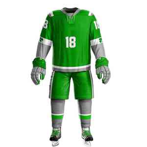 Jersey y pantalón de hockey personalizados para equipo, hechos a medida, transpirables, con costuras resistentes, ajuste suave y gráficos sublimados - Product Image 5