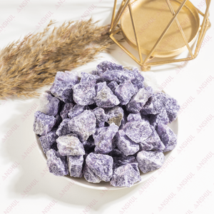 Piedras Crudas de Lepidolita Natural de Alta Calidad, Cristal Curativo, Arte Tallado y Coleccionable, Precio Bajo de Mercado, Anshul Impex - Product Image 1