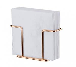 Porte-mouchoirs en acier inoxydable plaqué or, écologique, sans danger pour les aliments, avec fonction de suspension, moderne, imperméable et durable - Product Image 6