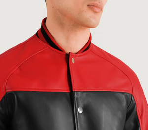 Chaqueta universitaria de cuero auténtico Letterman para hombre de la mejor calidad con logotipos bordados, chaqueta de tela de nueva condición - Product Image 3