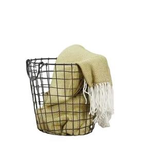 Panier à linge en métal robuste avec roulettes, idéal pour la maison ou l'hôtel, design élégant et peu encombrant, vendu au prix de gros - Product Image 5