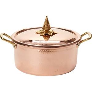 Diseño de arte creativo moderno Aspecto estándar Textura martillada Aspecto atractivo Ruffoni Ollas de cobre Utensilios de cocina Cazuelas - Product Image 4