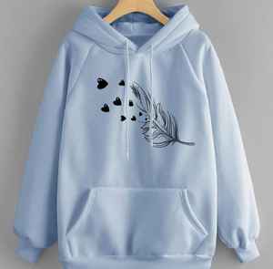 Sudadera con Capucha Personalizada OEM 100% Algodón, Cortavientos, de Secado Rápido, Estilo Casual Francés Vintage, con Estampado Frontal, Holgada, para Mujer - Product Image 5