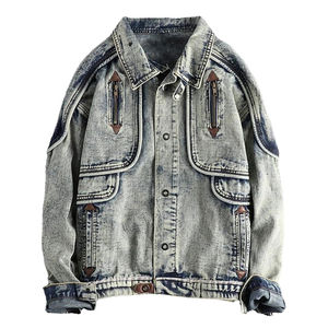 Chaquetas para Hombre, Estilo Vintage, Diseño Personalizado, Chaqueta Vaquera para Hombre, Producto Más Popular, Chaqueta Vaquera Ligera para Hombre al por Mayor - Product Image 1