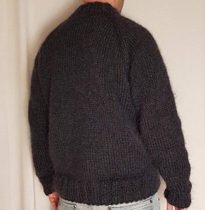 Suéter de Invierno Cálido de Punto Afelpado 100% Algodón para Hombre al por Mayor, Colores de Diseño Personalizado, Anti-Pilling - Product Image 2