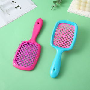 צבע דבש calp מסרק שיער מסרק מקלחת סירקתי שיער מברשת יבש יבש ורטוב חלול לוגו מותאם אישית - Product Image 3