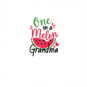 Maglietta promozionale coordinata per la famiglia One in a Melon per la prima festa di compleanno della nonna - Product Image 2