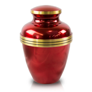 Urne funéraire américaine en aluminium coulé de qualité supérieure, de 10 pouces, de couleur vert diamant, avec couvercle ciselé à la main, pour les cendres humaines, prix de gros en Inde - Product Image 3