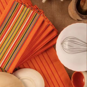 Serviettes de cuisine écologiques 100% coton lin tissé à séchage rapide taille personnalisée paquet de 12 pour la maison hôtels restaurants salsa golf - Product Image 1