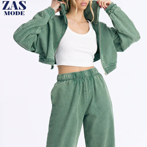 Nouveauté 2 pièces Ensemble de vêtements de sport respirant écologique imprimé Sweat-shirt et pantalon de jogging Velours uni Séchage rapide Unisexe - Product Image 1