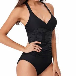 Maillot de bain pour femmes sur mesure de couleur unie grande taille avec ficelle vente directe d'usine style chaud pour adultes se baignant - Product Image 6