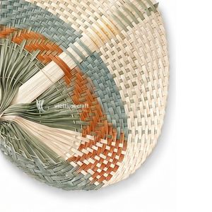 Abanico Tejido a Mano, Abanico de Bambú Hecho a Mano para Decoración de Bodas y Eventos al Aire Libre para Clima Cálido - Product Image 3
