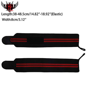 <b>Best</b> Selling High Quality Nylon Neoprene <b>Wrist</b> Wraps Custom Logo OEM Design Adjustable Elastic Fitness Weight Lifting Straps - Product Image 3