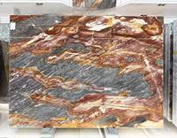 Nouvelles dalles de quartzite bleu Louise polies, dalles de quartzite bleu naturel exotique pour murs et comptoirs