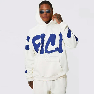 Venta caliente personalizado Puff impresión chándal para la venta en línea Casual moda desgaste chándal sudaderas con capucha para hombres - Product Image 5