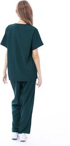 Uniformes médicos conjuntos algodón poliéster Jogger pantalones venta al por mayor Médicos Enfermeras Hospital Scrub trajes Unisex logotipo personalizado - Product Image 3