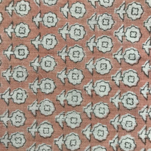 Petit tissu en coton imprimé à la main avec des motifs floraux Buti, textile artisanal traditionnel indien - Product Image 1