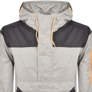 Veste à capuche en nylon coupe-vent vierge à la mode personnalisée en gros Vestes coupe-vent en nylon zippées en polyester pour l'extérieur pour hommes 2025 - Product Image 3