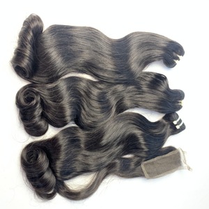Extensiones de tejido de cabello brasileño de grado Remy de costura de doble dibujado súper vietnamita productos para el cabello de calidad superior - Product Image 4