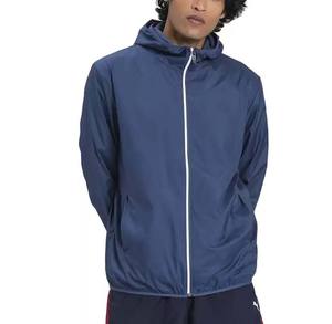 Veste coupe-vent à capuche zippée intégrale décontractée pour homme, personnalisée, bon marché, pliable, imperméable, coupe-vent - Product Image 1