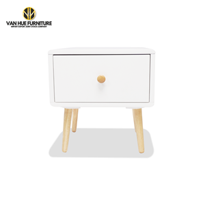 Services OEM et ODM pour table de chevet table de chevet en bois blanc et bois avec tiroirs du fabricant - Product Image 1
