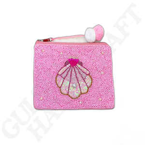 Mini pochette en coton élégant fabriqué à la main porte-monnaie perlé pour un usage quotidien Essentials & Card Accessories Idéal pour les cadeaux - Product Image 5