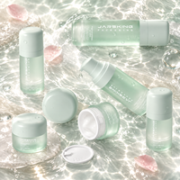 Lot de Luxe en Gros – Ensemble Cosmétique Airless en PP Vert Mat – Bouteille à Piston Sous Vide 30ml-150ml et Pot à Crème 50g – Vente en Gros, Marque Privée, OEM