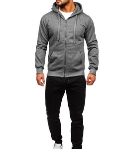 ชุดกีฬาแขนยาวสวมใส่สบายสำหรับผู้ชายชุดออกกำลังกายเล่นกีฬาฤดูหนาว - Product Image 1