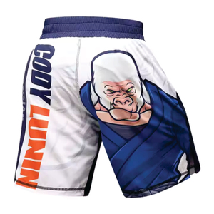 High Stretch Artes marciales Grappling Kickboxing Jiu Jitsu BJJ Fight Muay Thai Sublimación personalizada MMA Pantalones cortos de boxeo - Product Image 5