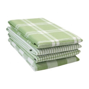 Nouveau vert de mer brodé Golf Top qualité coton biologique cinq étoiles hôtel luxe polyvalent essuyage nettoyage cuisine ensembles de serviettes - Product Image 3