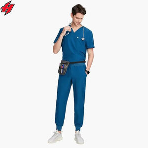 Ropa médica personalizada uniforme elástico azul uniforme de Enfermería del Hospital fabricante uniforme para la enfermera - Product Image 6