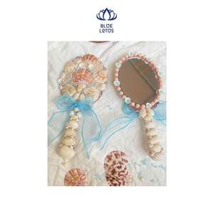 Eco environmentally friendly <b>Small</b> Seashell Hand <b>Mirror</b> DIY Many customize designs From Blue Lotus - Product Image 1