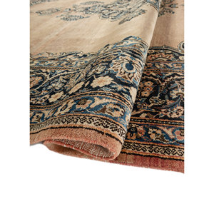 Alfombra de Lana Anudada a Mano Azul Aalam, Alfombra Rectangular Grande de 9x12 con Medallón para Decoración del Hogar, Sala de Estar, Pasillo, Pae-6464 - Product Image 2