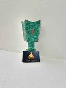 Brûleur d'encens best-seller Mosaïque verte mubkhakar Accents gemme turquoise verte Décoration intérieure Brûleur de parfum Bakhoor Au meilleur prix - Product Image 3