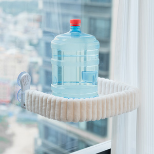 Lussuoso Letto per Gatti da Finestra Quadrato Invernale con Ventose, Amaca <span class=keywords><strong>in</strong></span> Peluche per un Comodo Prendisole - Product Image 4