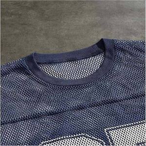 Nouveau design, maillots de football américain personnalisés imprimés pour équipes, respirants, service OEM, séchage rapide, grande taille, maille UPF 50, été - Product Image 4