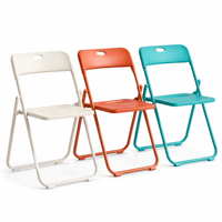 Chaise pliante portable en plastique et métal pour événements, mariages, banquets, hôtels, restaurants, jardins - Vente en gros