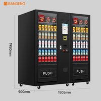 Distributeur automatique intelligent à écran tactile pour snacks et boissons, paiement sans espèces, système Android, commercial, OEM