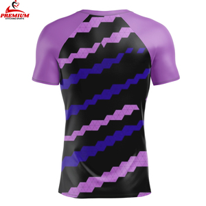 เสื้อรัชการ์ดแขนสั้นสำหรับผู้ชายชุดป้องกันผื่นคันมีสไตล์ระบายอากาศได้ดี - Product Image 2