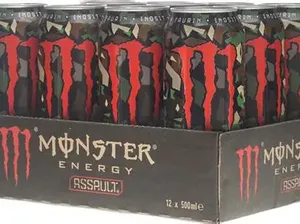 Venta al por mayor de fábrica: Paquete de 12 latas de Monster Energy Assault de 473 ml con sabores surtidos, bebidas energéticas para deportes, gimnasio y refuerzos diarios. - Product Image 6