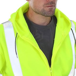 Venta caliente Sudadera CON CAPUCHA DE SEGURIDAD Alta visibilidad Construcción Seguridad Hi Vis Sudadera CON CAPUCHA DE SEGURIDAD reflectante - Product Image 5